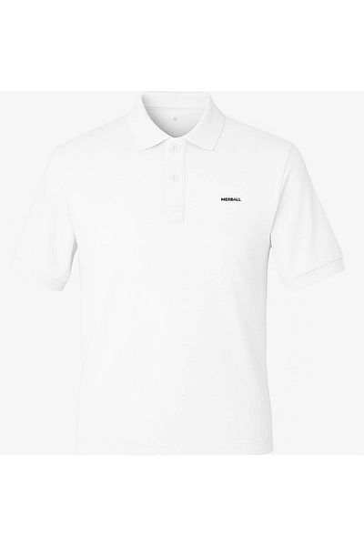 trender Polo Neck White Men's T-Shirt 2061