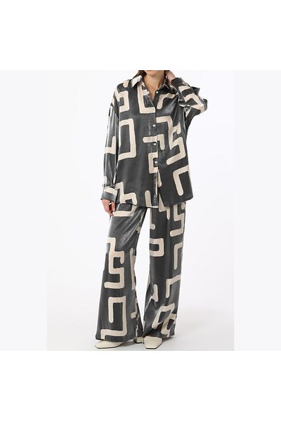 First Angels Satin Patterned Suit