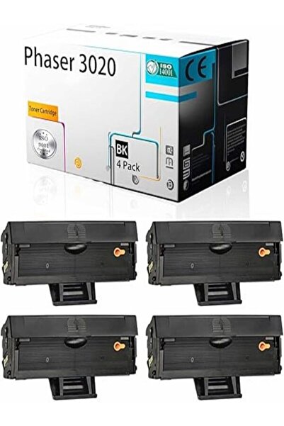 Xerox 3020 Muadil Toner 106R02773 - Xerox Phaser 3020 WorkCentre 3025 4 ADET AURA TONER