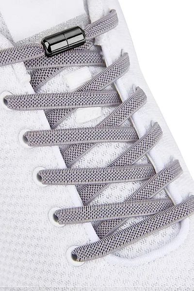 hapshoe Adjustable 1 Pair Gray Screw Capsule End 6 mm Rubber Practical Laces