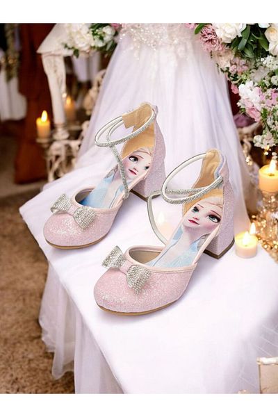 PATİK BEBE Pantofi de seară eleganti de culoare roz pentru fete