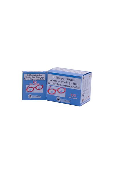 zola Șervețele pentru ochelari Doctor Clean, 100 de bucăți + Cadou 12 șervețele pentru ochelari Doctor Clean