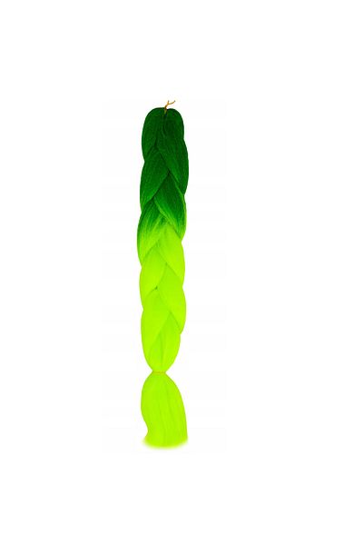 zola Extensii de păr sintetic pentru împletituri, Zola®, ombre green, 60 cm