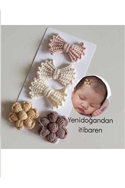 Kadın Girişimciler Atölyesi Yenidoğan Tokası Bebek Hediyelik 5'li Saçsız Bebe...