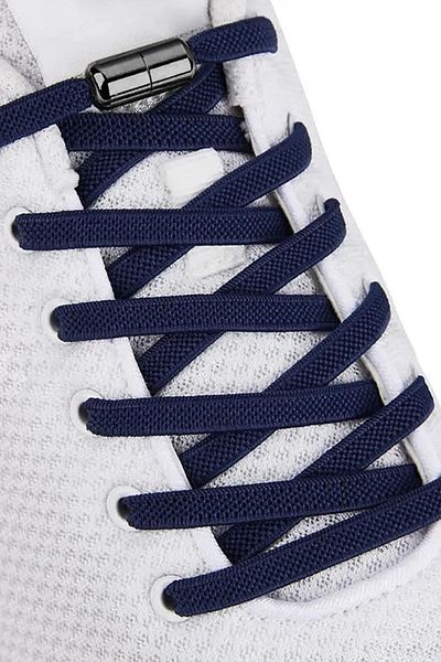 hapshoe Adjustable 1 Pair Navy Blue Screw Capsule End 6 mm Rubber Practical Laces