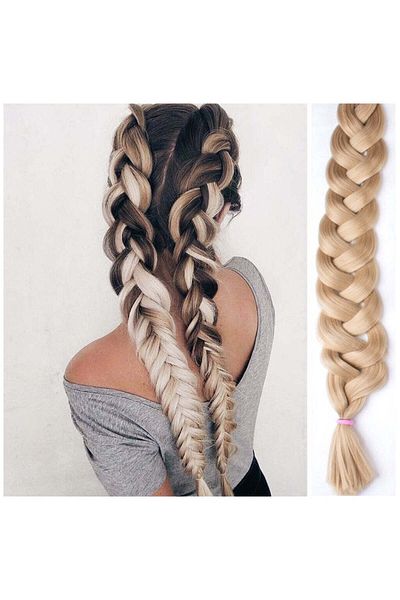 zola Synthetic hair extensions for braids, Zola®, 60 cm, blonde