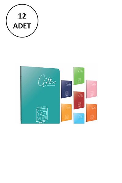 Gıpta A4 Pp Cover Manual Lined Vertical Basic Writing Notebook 40 Yp 12 Pieces