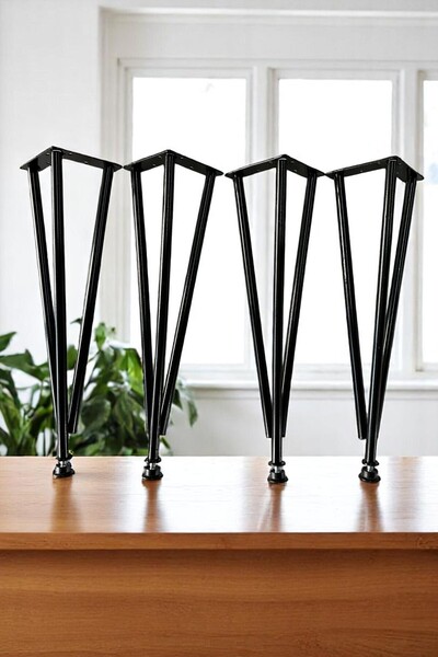 Şam group Metal Masa Ayakları orta sehpa çalışma masası 4 Adet yükseklik 41 cm masa ayakları