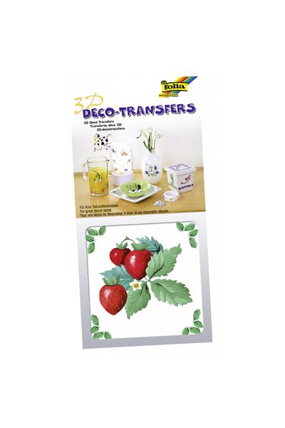 Avex 3D decorative sticker, 10x10 cm - Strawberries