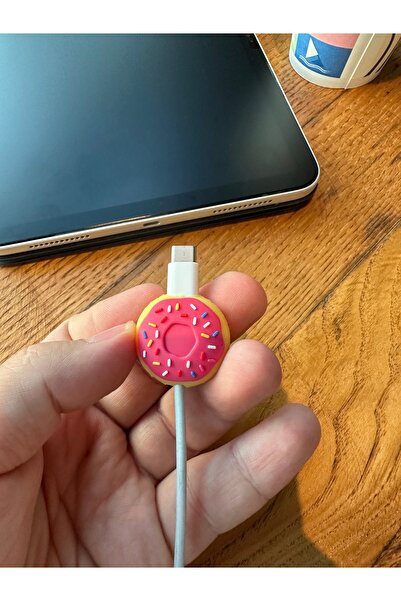 Case collection Sevimli Figürlü Slikon Kablo Ucu Koruyucular Typc Lightning M...