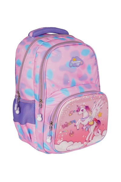 RKY SERENITY Relaxion New Season Unicorn Figured Primary School Backpack Lunch Box Pen Holder Triple Set
