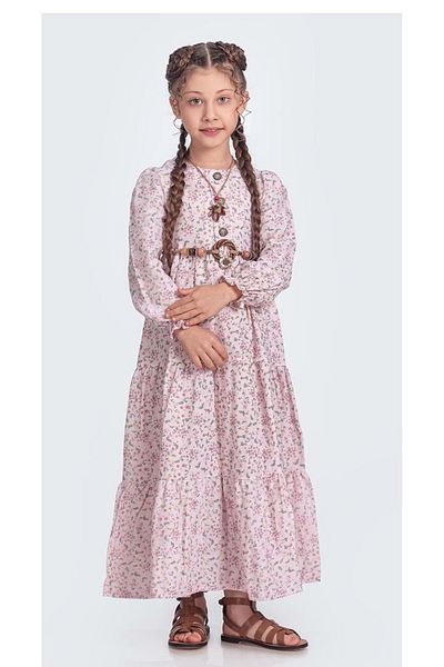 s.t. sebat tekstil Φόρεμα Hijab Girl's Muslin Fabric Sb705