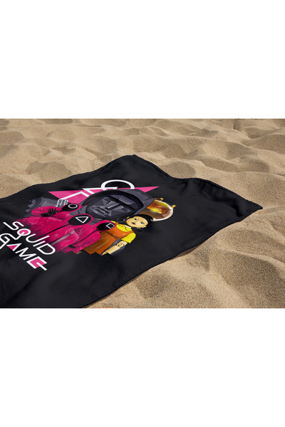 Erays Home Squid Game Beach Towel Adult Unisex Beach Towel Colorful Beach Towel