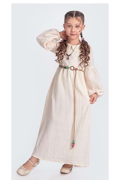 s.t. sebat tekstil Φόρεμα Hijab Girl's Muslin Fabric Sb705