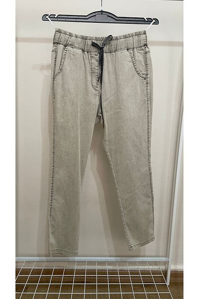 RBKS LARGE SIZE HIGH WAIST FABRIC PANTS
