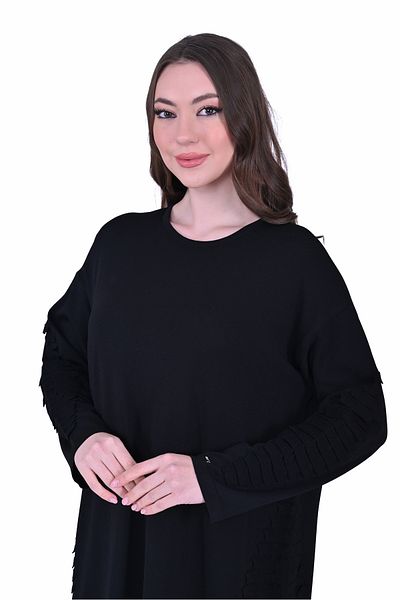 Invee Invee 7060 Black Knitwear Dress