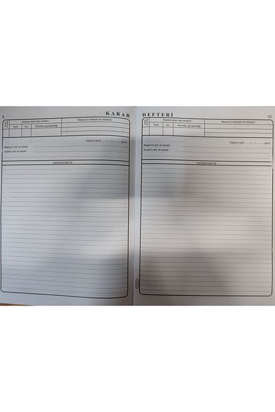 altıyıldız Decision Notebook 40 Sheets Numbered Cardboard Cover