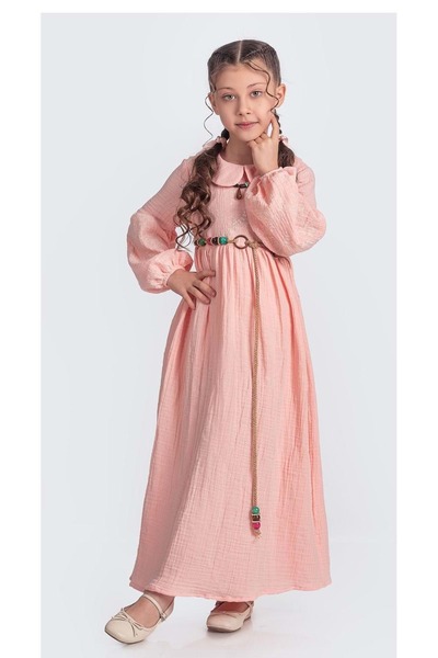 s.t. sebat tekstil Rochie din muselina pentru fete musulmane SB705