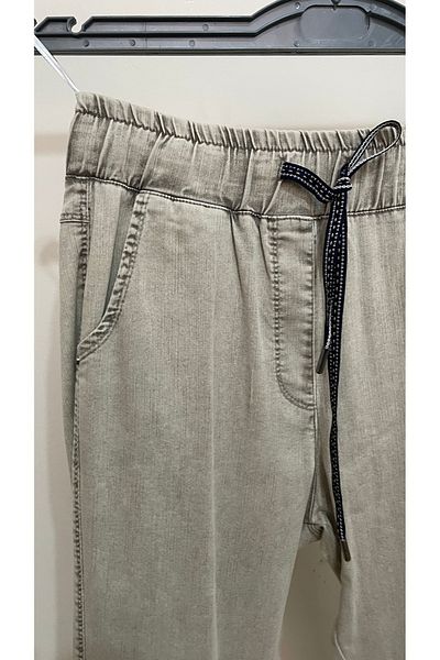 RBKS LARGE SIZE HIGH WAIST FABRIC PANTS
