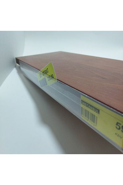 ETİKETLİK FİYATLIK Raf Front Double Sided Tape (Back) Label Holder 40Cmx3Cm 20 Pcs