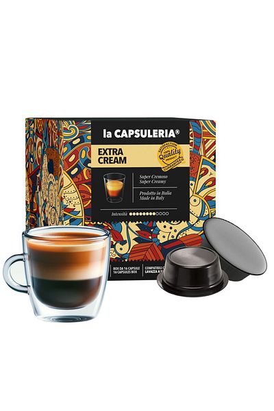 La Capsuleria Cafea Mio Cremă Extra, 16 capsule compatibile Lavazza®* a Modo Mio®*, La Capsuleria