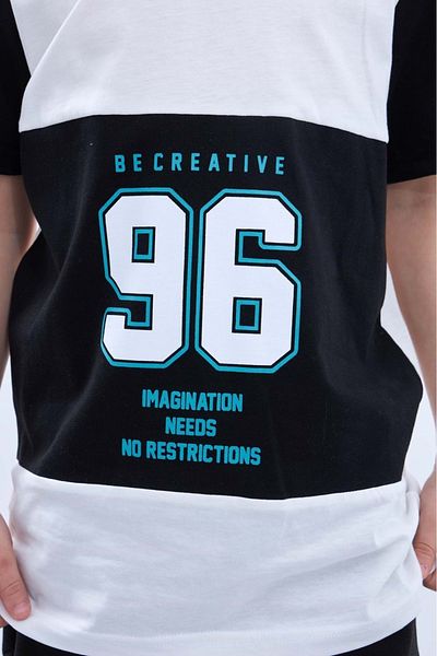 Mnk Baby&Kids Black Combed Cotton Supreme Printed Summer Shorts Suit
