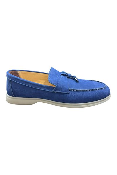 Greyybull Shoes Men's Casual Suede Shoes, Rok Loafer Shoes-Sax Color