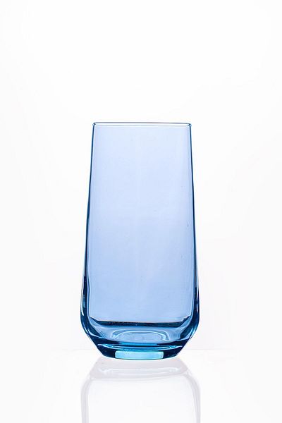 Hanedanev 420015   Allegra Water Glass 6 Pcs 470 Cc Turquoise Glass Soft Drink Glass Tall Allegra