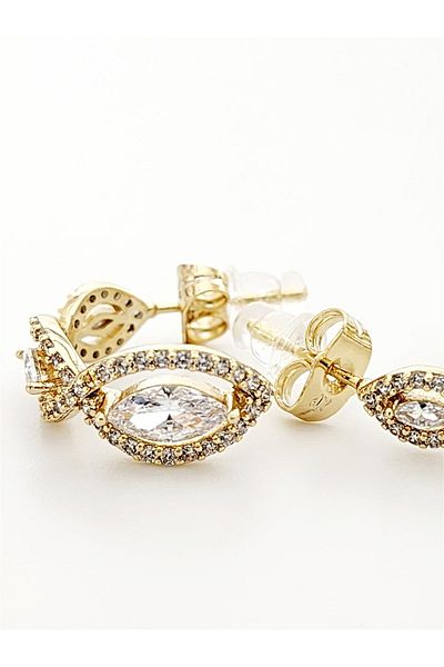 hena Vip Xuping Earrings with Almond Stones