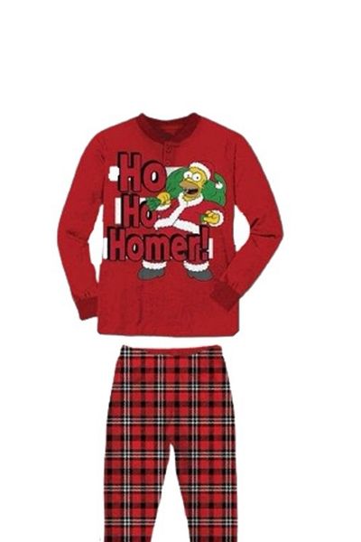 the simpsons Cotton pajamas with the theme of The Simpsons Christmas,