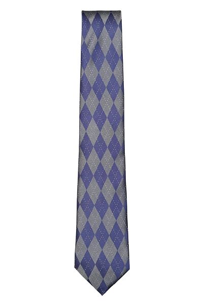 1001 Kravat Lilac Colored Diamond Patterned 7 cm Wide Thin Tie