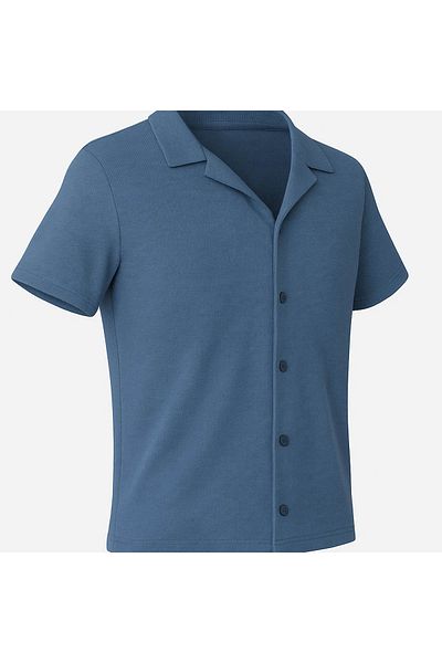 trender Apaş Collar Indigo Men's Shirt 2640