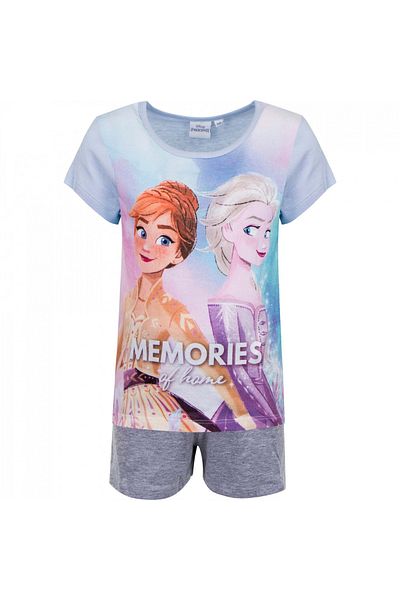 Frozen Pijamale scurte fete, Frozen memorie of home, Gri 5 ani
