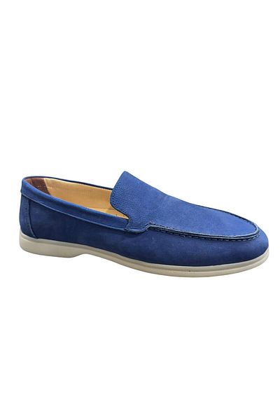 Greyybull Shoes Pantofi casual din nubuc pentru bărbați albaștri - Pantofi Rok Loafer
