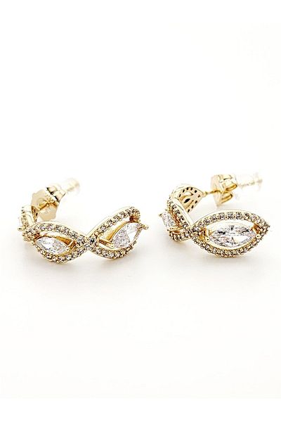 hena Vip Xuping Earrings with Almond Stones