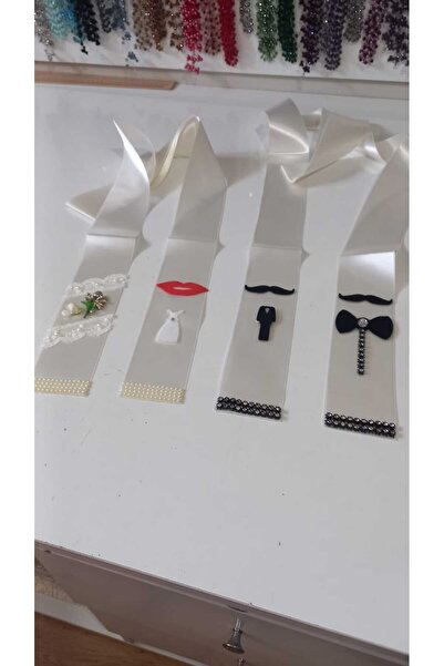 BERKE TUHAFIYE AKSESUAR Bride Groom Jewelry Ribbon 2 Meters Length 6cm Width