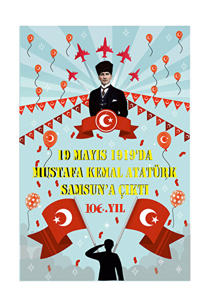 heptex 19 Mayıs Hatıra Fotoğraf Panosu Branda 100x150