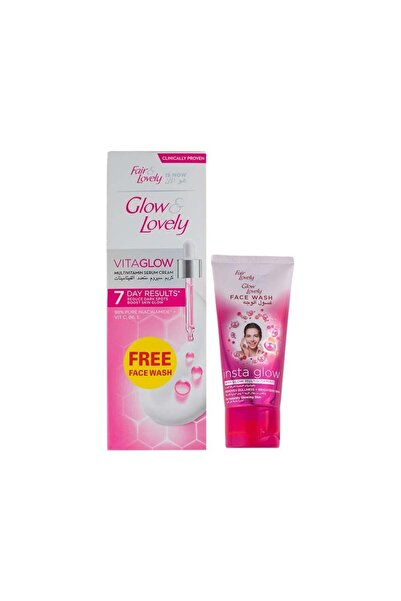 Glow & Lovely جلو اند لفلي كريم مضاد للبقع 100جم + غسول وجه 40 جم