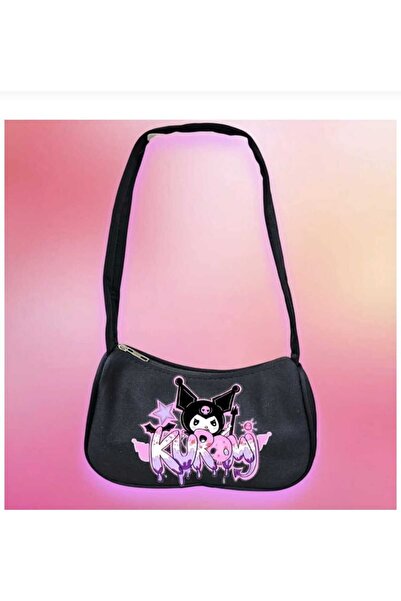 bhk desing Yazilii Kuronmis Printed Zipper Girl's Small Arm Bag