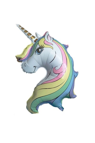 Hyd Folyo Balon Unıcorn Helyumla Uçan Büyük Boy Folyo Balon Doğum Günü Etkinlik Balonu Parti Malzemesi