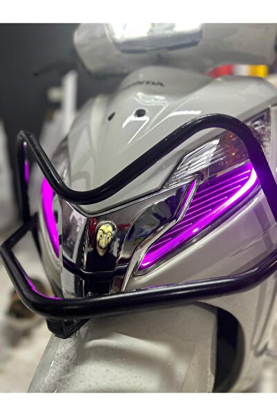 Motiker Honda Activa Motosiklet FAR Sticker Set Mor Renk