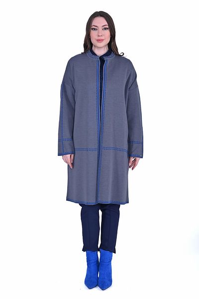 Invee Invee 7076 Wool Blended Gray Cardigan