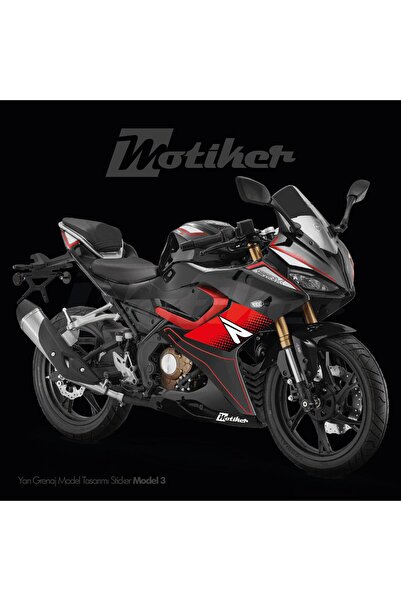 Motiker RKS (QJ MOTOR) SRK 125R YAN GRENAJ MODEL TASARIM STICKER ETIKET MODELİ 3