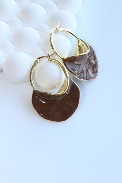 Leo'Stone Elegant Bag Design Dangle Women's Steel Earrings