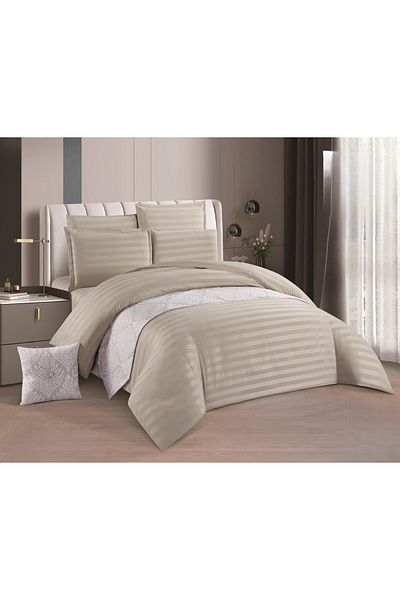 Red Rose A royal double hotel bedspread to give you elegance and comfort, made of the finest materials, size 240*260 cm