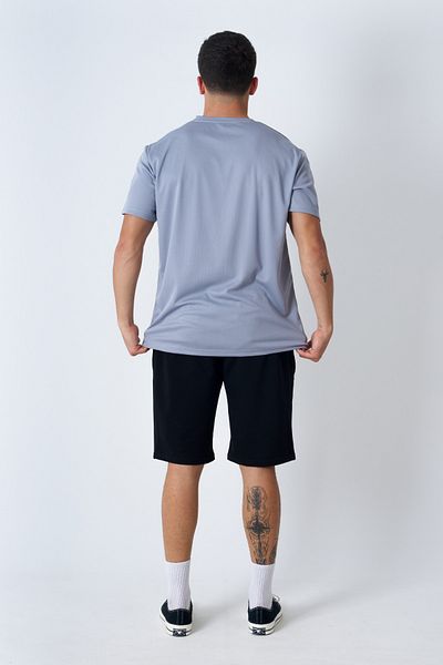 Behind Look Μπλουζάκι Crew Neck Kappa Ασημί