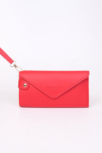 MILANOFOX Hand Strap Phone and Coin Compartment Envelope Model Soft Leather Multi Compartment Card Holder Wallet