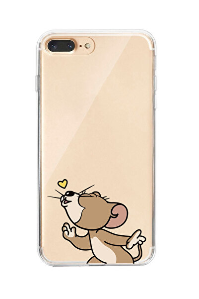 moonset Iphone 7 Plus / 8 Plus Uyumlu Jerry Tasarımlı Baskılı Şeffaf Telefon ...
