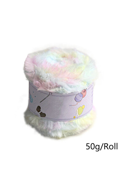 Choice 05 50 جرام/لفة خيط وشاح غزل صوف منسوج غزل المنك غزل فرو صناعي كروشيه سترة ملابس أطفال منفوشة