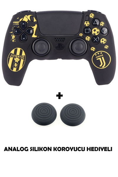 Dobe PS5 Dualsense Futbol Takımı Temalı Koruyucu Silikon Kılıf + Analog silikon Koruyucu